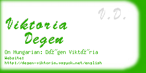 viktoria degen business card